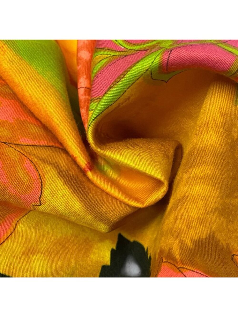 VTG 60-70’s WideVTG 60-70’s Wide Leg Neon Floral Psychedelic Crop Flare Jumpsuit - Picture 7 of 12